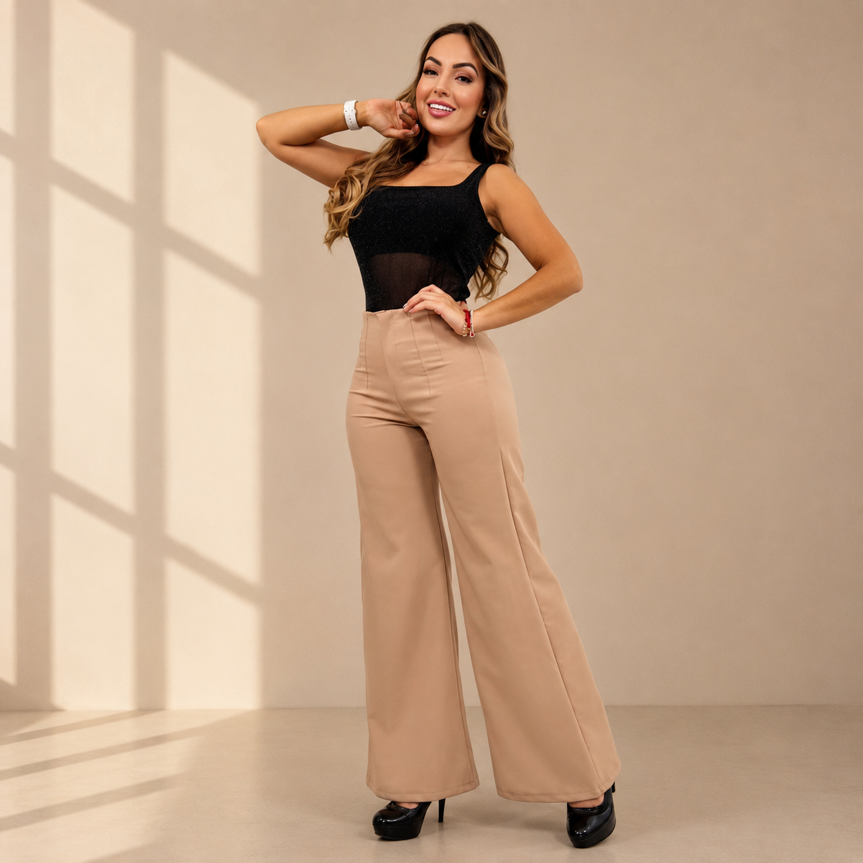 Estiletto Bota Ancha